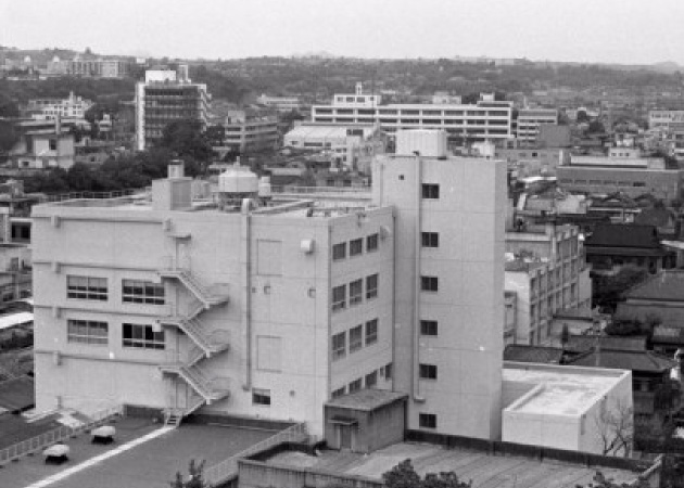 熊本日日新聞社工場（上通町・昭和49年新築当時）